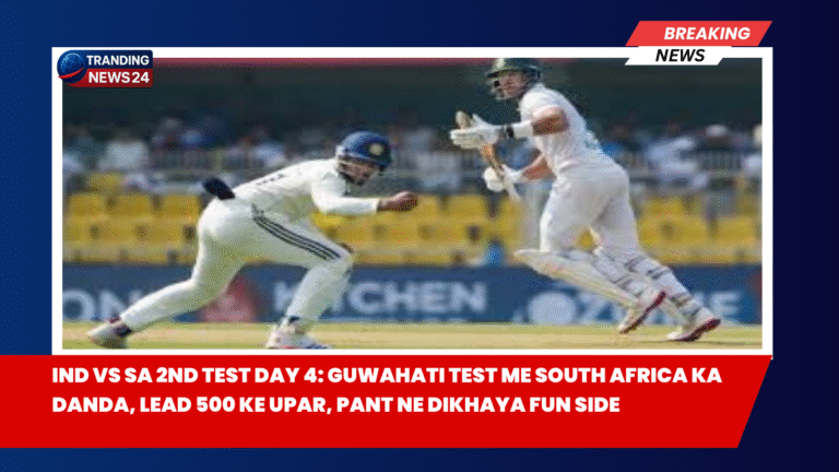 IND vs SA 2nd Test Day 4: Guwahati Test me South Africa ka danda, lead 500 ke upar, Pant ne dikhaya fun side